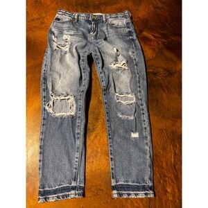 Kancan Distressed‎ Denim Jeans Size 3/25 Ripped Faded Casual Trendy